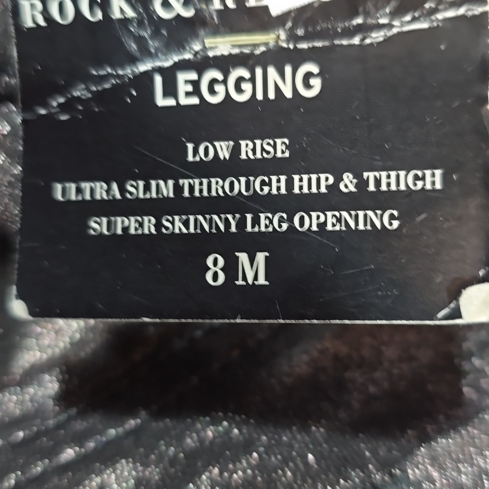 Rock & Republic Shiny Metallic "Kashmiere" Skinny Jeans Size 8 NWT - Picture 13 of 13